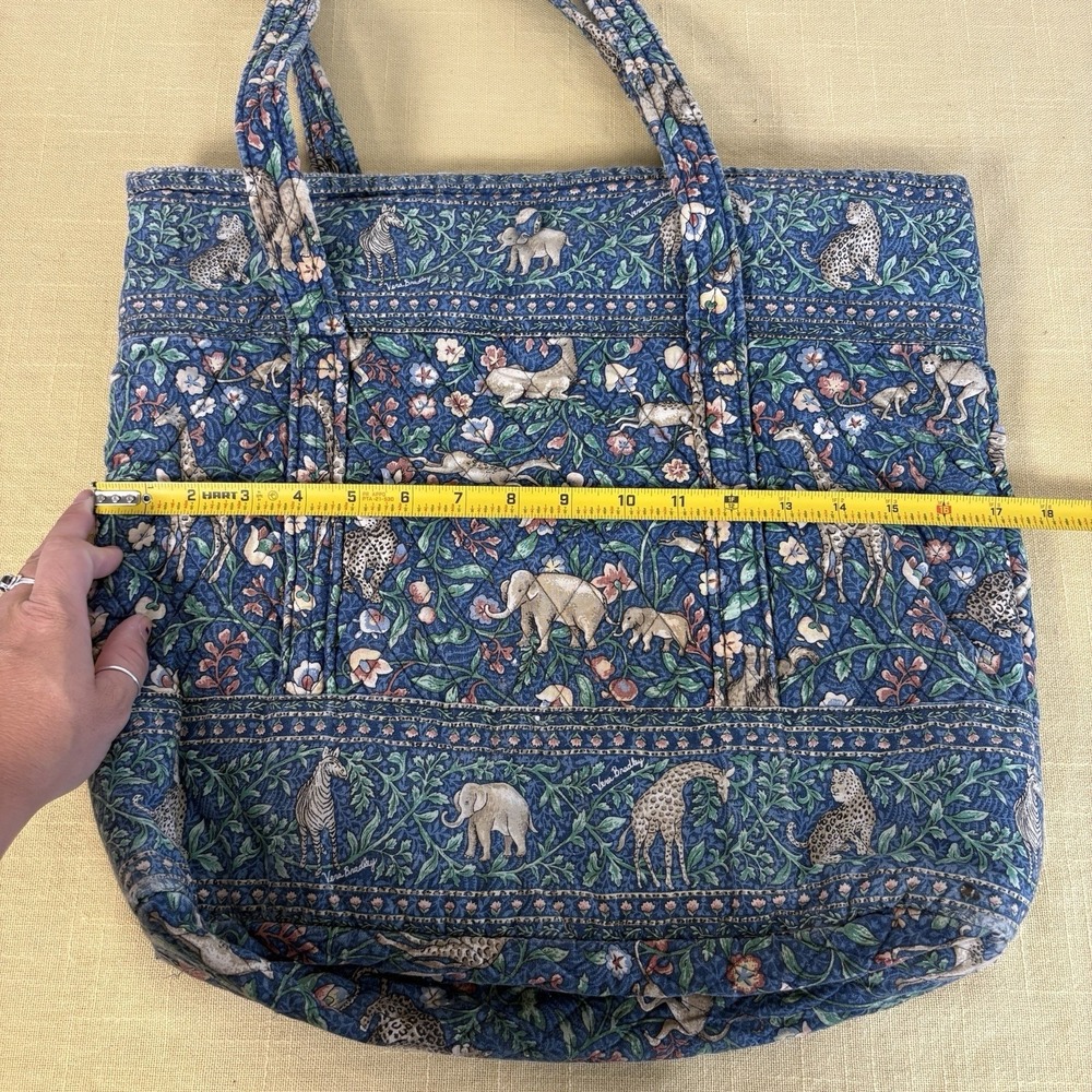 Vtg Vera Bradley Animal Kingdom Safari Quilted Purse Shoulder Bag Retired Toggle - Picture 6 of 9